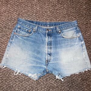 Levi's reworked 501s Light Blue High Waist Women's Shorts